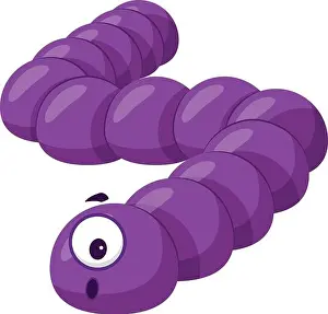 Microorganism Prints: Vector illustration of a Pneumococcus or Streptococcus Pneumoniae bacteria in cartoon style isolated on white