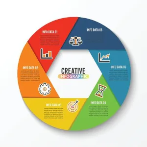 Options Prints: Vector infographic design template