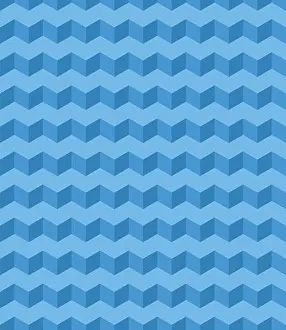 Regular Prints: Vector isometric pattern. Blue cubes. Bright monochrome geometric background