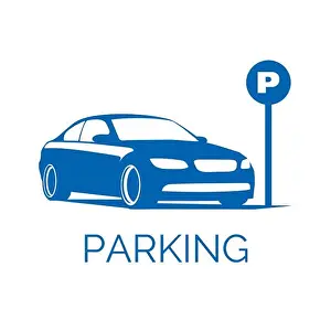 Handicap Prints: Vector logo of car and Bicycle Parking area