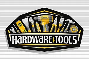 Screwdriver Prints: Vector logo for Hardware Tools