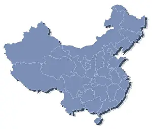 Hong Prints: vector map of People's Republic of China (PRC)