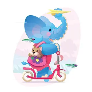 Childish Prints: vector nursery wall art for kids cute illustration