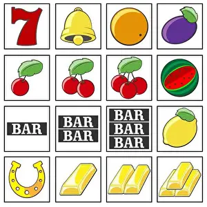 Reel Prints: Vector slot machine symbols set