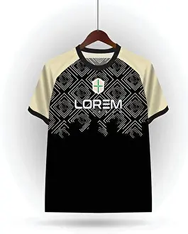 Sublimation Prints: vector soccer jersey design for sublimation, sport t shirt design