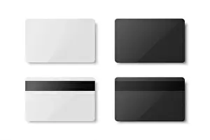 Credit Card Prints: Vector White and Black Gift Card