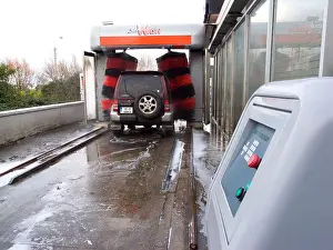 Cleanup Prints: A vehicle in a car wash in Dublin, Ireland