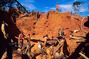 Venezuela, Bolivar State, Las Claritas, gold diggers