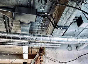 Mold Prints: Ventilation pipes and air ducts in the old building
