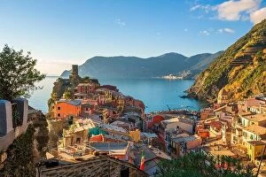 Images Dated 19th December 2021: Vernazza, La Spezia, Liguria, Italy in the Cinque Terre region in the afternoon