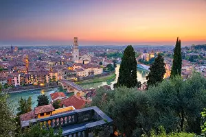 Verona, Italy. Cityscape image of Verona, Italy during sunset