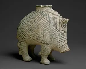 Boar Prints: Vessel in the form of a boar. Culture: Proto-Elamite