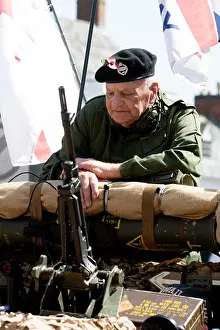 Oxfordshire Prints: A veteran on Armed Forces Day, Banbury, Oxfordshire, England, UK