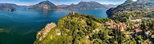 Vezio Castle, Varenna, Lake Como (IT), Aerial view