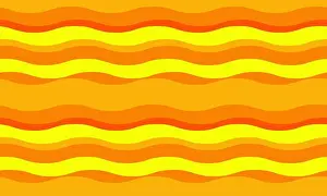 Optimistic Prints: Vibrant, wavy abstract background in sunny orange and yellow hues