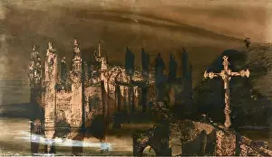 Gallery Prints: Victor Hugo - The Castle with the Cross - 1875