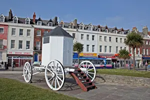 Bygone Days Prints: Victorian Bathing Hut at Weymouth, Dorset, UK. Europe