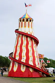 Paintwork Prints: Victorian Helter Skelter ride on a fairground at a steam show in Yorkshire