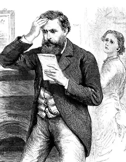 Trouble Prints: Victorian man receiving bad news