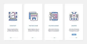 Gamer Prints: Video games entertainment technology vector illustration