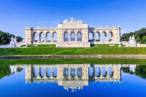 Front Garden Prints: Vienna, Austria The Gloriette pavilion in the Schonbrunn Palace Garden