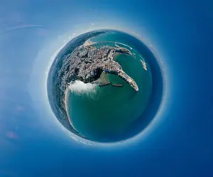 Alberobello Prints: Vieste Apulia City Sea Coastline blue in Italy Drone 360 vr