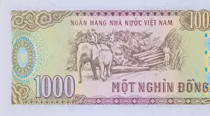 Ho Chi Minh Prints: Viet Nam National Bank issues banknotes in denominations of one thousand dong rear view