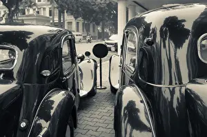 Northern Vietnam Prints: Vietnam, Hanoi. Antique French Citroen Traction-Avant cars