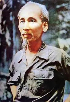 Vietnam: Ho Chi Minh (19 May 1890 - 3 September 1969) after the Vietnamese victory at Dien Bien Phu