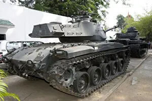 Armored Prints: Vietnam War American tanks War Remnants Museum Ho Chi Minh City Vietnam