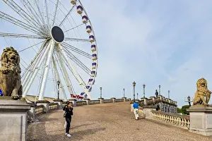 Capsules Prints: The View, Antwerp Ferris Wheel at Steenplein. Antwerp, Flemish Region, Belgium, Europe