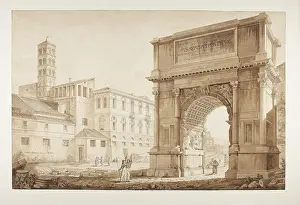 View of the Arch of Titus Restored by Pius VII