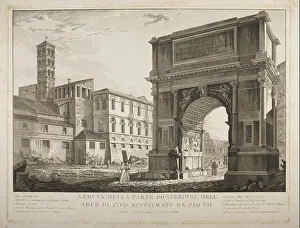 Arch Prints: View of the Arch of Titus Restored by Pius VII
