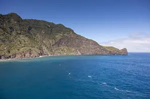 Madeira Island Prints: View of atlantic ocean with huge cliff