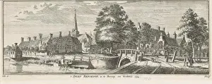 Situation Prints: View of Benschop, 1744, t Dorp Benskoop