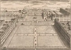 Southampton Prints: View of Bloomsbury Square in London