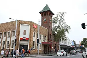 Clock Tower Prints: View of Burwood Road including Burwood Post Office
