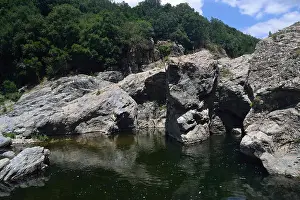 Sardinia Prints: View of Is Caddaias natural pool