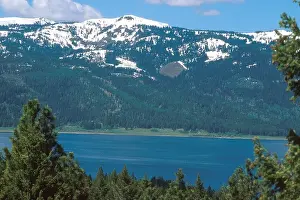 Boise Prints: View of Cascade Lake and West Mountain in Idahos Boise National Forest