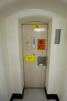 Scrubs Prints: View of a Cell door at wormwood scrubs prison london uk