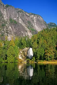 Columbia Prints: A view of Chatterbox Falls in Princess Louisa Inlet