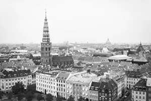 Central City Prints: View from the Christiansborg Palace tower, in Copenhagen, Denmark