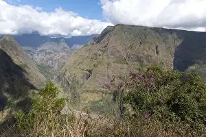 La Reunion Prints: View of Cirque de Mafate in La Reunion, France