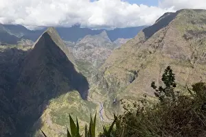 La Reunion Prints: View of Cirque de Mafate in La Reunion, France