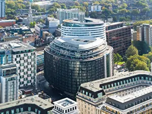 High Angle View Prints: View of city centre and Park Plaza Westminster Bridge Hotel