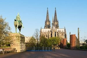 Images Dated 2nd May 2016: View on Cologne cathedral at morning in Cologne, Germany