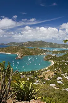 Haven Prints: View of English Harbour, from Shirley Heights, Antigua, West Indies