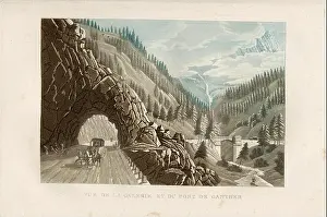 Aquatint Prints: View of the Gallery and Ganther Bridge