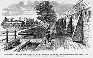 Burned Prints: View in Gosport Navy Yard, Virginia