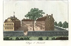 View of Harvard College, Boston